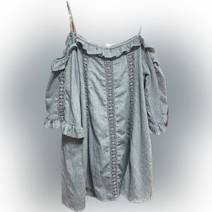 Mini Dress | L | Dusty Blue